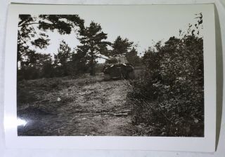 Ww2 Photo Panther Tank 1944 Summer Destroyed Gi Snap Shot Caption