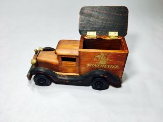 Vintage Winchester Ammo Crate & Delivery Trucks Advertising Toys Display 5
