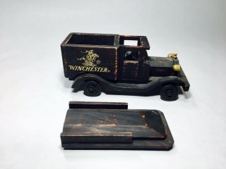 Vintage Winchester Ammo Crate & Delivery Trucks Advertising Toys Display 7