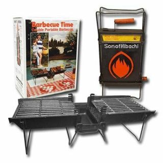 Mr.  Flame Son Of Hibachi Portable Vintage Cast Iron Charcoal Grill | Self Ideal