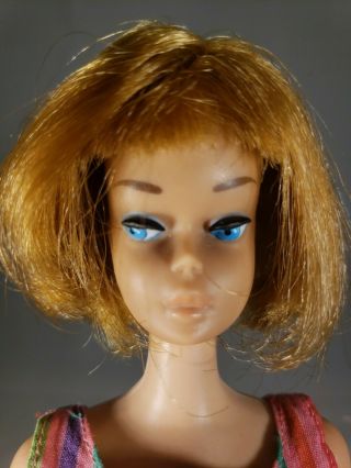VINTAGE ASH BLONDE AMERICAN GIRL BARBIE DOLL w/OSS and DISPLAYABLE 4