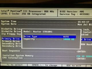 Vintage Dell Optiplex GX110 Pentium III 866mhz 256mb ram 10g hdd ISA/PCI 6