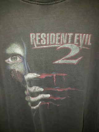 Resident Evil 2 Vintage Capcom Promo Graphic Shirt Size XL Power Pro Tag (RARE) 4