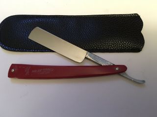 Vintage 11/16” Case 132 Red Imp Wedge Razor Shave Ready Mase In Usa