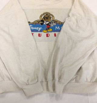 Vintage 1987 Disney MGM Studios Spell Out Sweatshirt Crewneck Sz XL Mickey Mouse 5