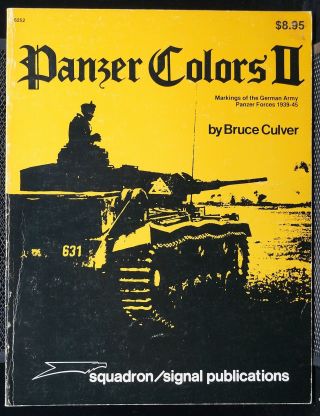 Ww2 German Panzer Colors 2 Squadron Signals Reference Book