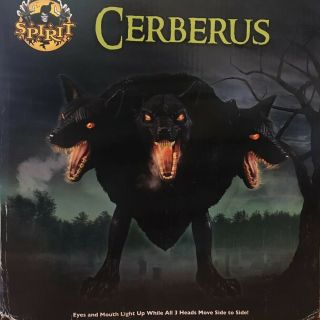 Cerberus 3 Headed Dog Animatronic Halloween Prop Motion Activated -,  Rare