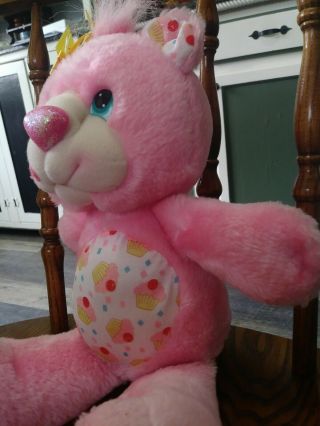 VERY RARE VINTAGE 1991 HALLMARK YUM YUM PLUSH PERFECTLY PINK CUPCAKE BEAR 3