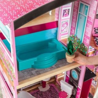 Barbie Size KidKraft Wooden Dollhouse Shimmer Mansion,  30 Fashion Accessories 6