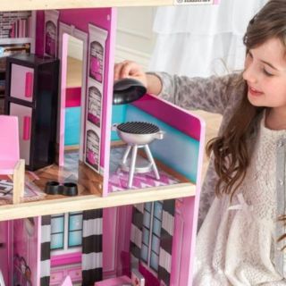 Barbie Size KidKraft Wooden Dollhouse Shimmer Mansion,  30 Fashion Accessories 8