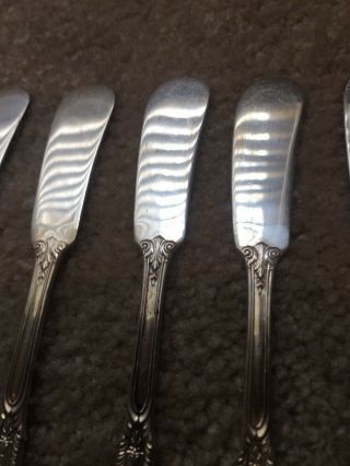 WALLACE Rose - point 5 BUTTER KNIFE SPREADERS 3