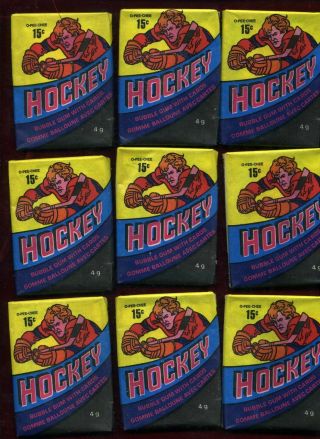 1978 - 79 O - PEE - CHEE hockey partial wax box - 29 of 48 packs - ex/mt - RARE 3