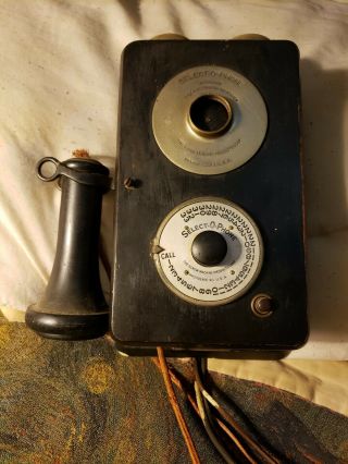 Antique Telephone Select - O - Phone Wooden Wall Phone Screw Machine Products Co.