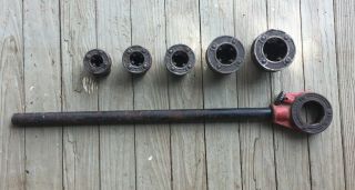 Vintage Riegid Pipe Threader No.  11 - R With 5 Cutters
