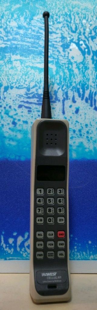 Vintage Rare Motorola US West Brick Cell Phone Mobile Ultra Classic 3