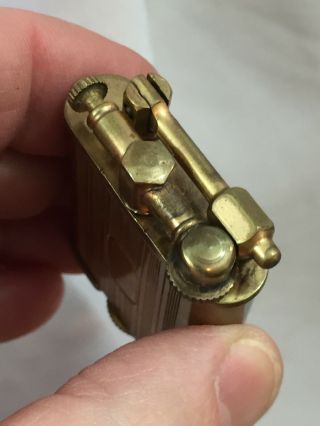 Vintage Park Sherman 18k Gold Plated Lift Arm Pocket Lighter 5