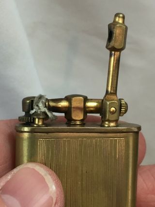 Vintage Park Sherman 18k Gold Plated Lift Arm Pocket Lighter 6