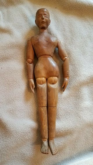 Vintage Wood Wooden Doll Antique