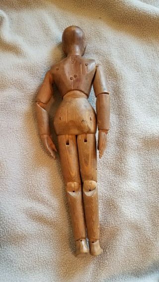 Vintage Wood Wooden Doll Antique 2