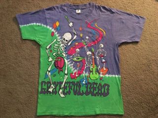 Grateful Dead Vintage 1992 Gdm Tour T - Shirt Oakland Year’s Eve 91 - 92 Xl Nos