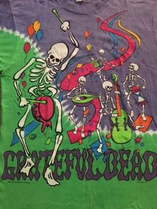 Grateful Dead Vintage 1992 GDM Tour T - Shirt Oakland Year’s Eve 91 - 92 XL NOS 3