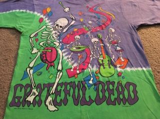 Grateful Dead Vintage 1992 GDM Tour T - Shirt Oakland Year’s Eve 91 - 92 XL NOS 5