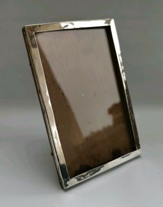 Vtg 1925 Sanders & Mackenzie Solid Silver & Wood Picture Photo Frame 3¼ " X 5¼ "