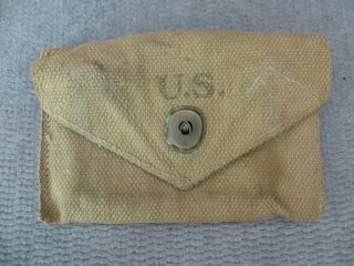 Us Army Ww2 1943 Bbs Co First Aid Kit Pouch - Pouch Only