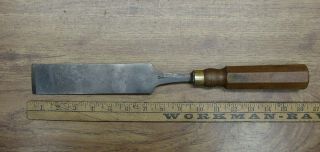 Vintage W.  Butcher 1 - 3/4 " X 9 - 1/2 " Tang Firmer Chisel,  W/6 - 9/16 " Handle,