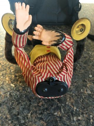 Vintage C.  K Japan Musical Jolly Chimp Cymbal Playing Toy Story Monkey Mechanical 3
