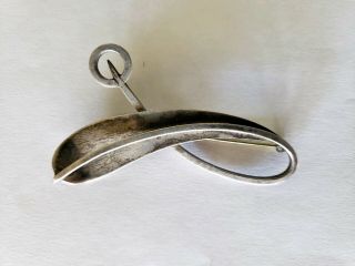 Vintage Paul Lobel Sterling Silver Pin Brooch.  Signed