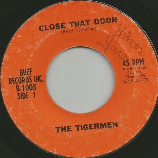 The Tigermen Close That Door Love Me Girl Rare Garage Punk 45 Plays Vg Hear Mp3