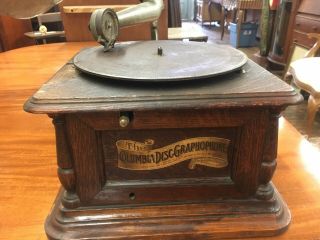 Columbia Graphophone Phonograph Vintage Record Player “the Grand Prize” 1900 - 4