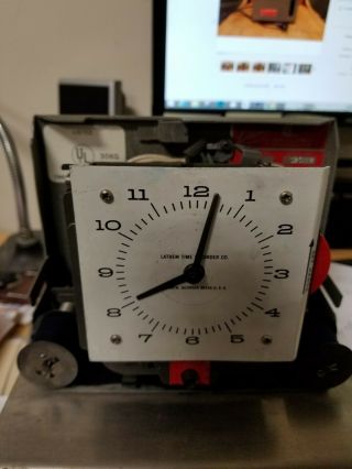 TIME CLOCK - Vintage Lathem Model 2101 4