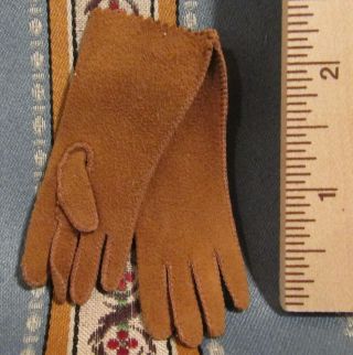 Antique French Fashion Poupee Peau Gloves For Antique Bisque Lady Doll