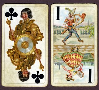 Antique Haubsburger Tarot Cards,  Austria,  C1917