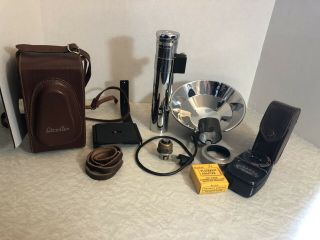 Vintage Ciroflex Model F Film Camera and Exposure Meter And Filters AND 3