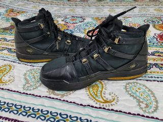 Nike Air Lebron James 3 III Black & Gold Basketball Shoes 2006 Sneakers VTG 8