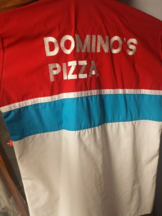 Vintage Doug Shierson Domino ' Pizza Racing team pit crew shirt VERY RARE. 6