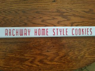 Vintage Archway Homestyle Cookies Metal Door Push Sign,