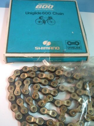 Shimano 600 Uniglide Cn - 6110 Chain / Nos Vintage - 5/6 - Spd - Eroica - Nib - 120l