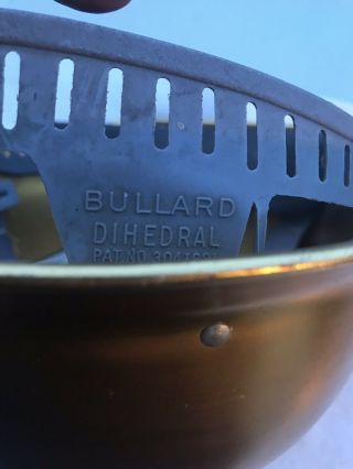 Vintage Bullard 502 Hard Boil Gold Aluminum Metal Hard Hat LQQK 9