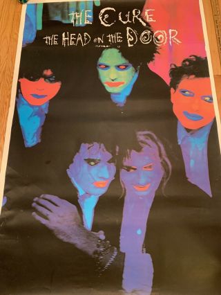 The Cure Head On The Door Vintage Poster Huge 1980’s