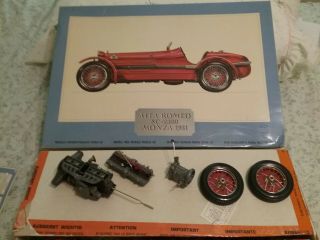 Pocher Model Number K/71 1931 Alfa Romeo 8c 2300 Monza.  Partly Assembled Kit.