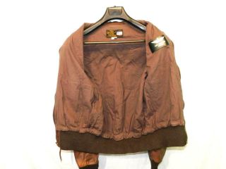 Vtg US Army Air Force 40 A - 2 Brown Leather Flight Bomber Jacket Flight Suits Ltd 5