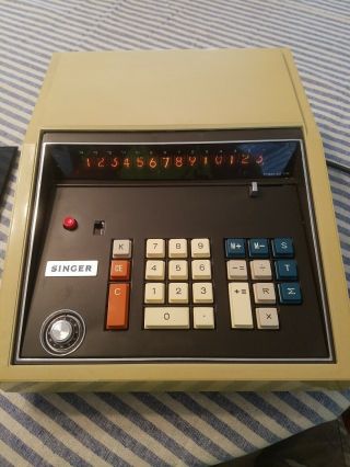 Singer Friden Ec 1114 Nixie Tube Calculator 1970 