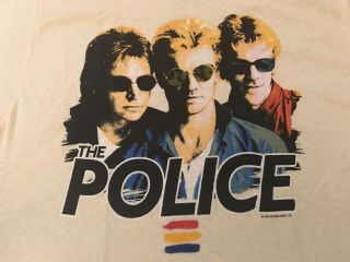 Vtg 80 ' s The Police Sting 1983 - 1984 Synchronicity Concert Tour T - Shirt L 2