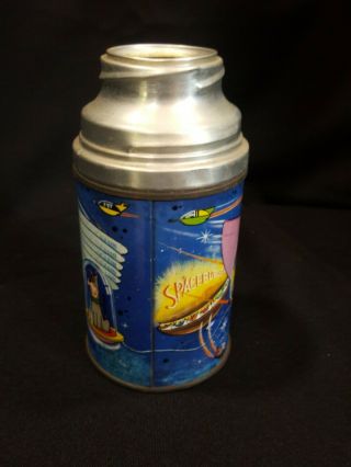 1963 The Jetsons Metal Dome Lunch Box Thermos Hanna Barbara Vintage Rare no top 4