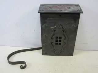 Vintage Craftsman Style Copper Wall Mounted Mailbox