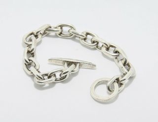 Denmark Vintage Modernist Sterling Silver Bracelet,  Heavy